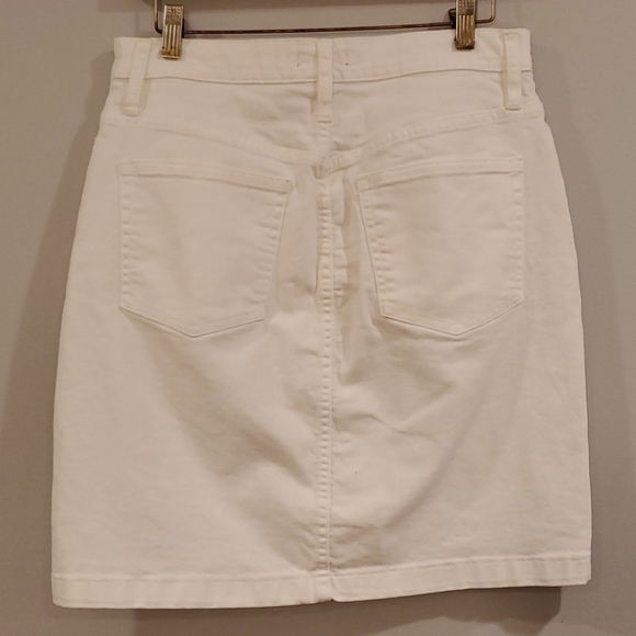J Crew white denim skirt Size 28 - Picture 4 of 6